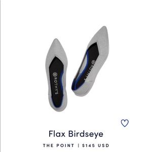 Rothy’s The Point Birdseye Gray size 8.5W